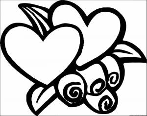 Раскраска сердечки для детей 4 5 лет #4 #490655