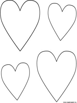 Раскраска сердечки для детей 4 5 лет #13 #490664