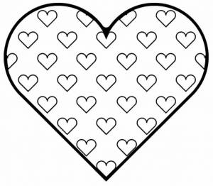 Раскраска сердечки для детей 4 5 лет #21 #490672