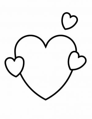 Раскраска сердечко для детей 5 6 лет #4 #490728