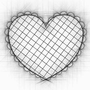 Раскраска сердце рисунок #21 #490962