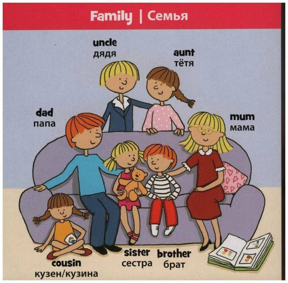 Семья на английском языке для детей #1