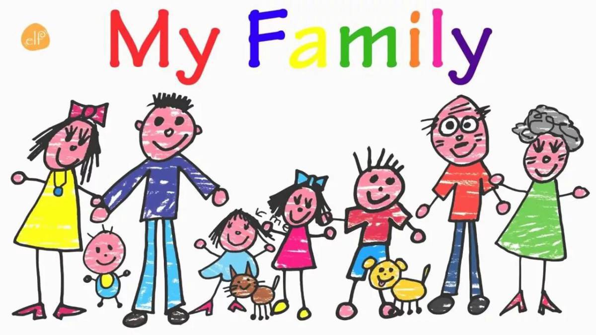 Семья на английском языке для детей #8