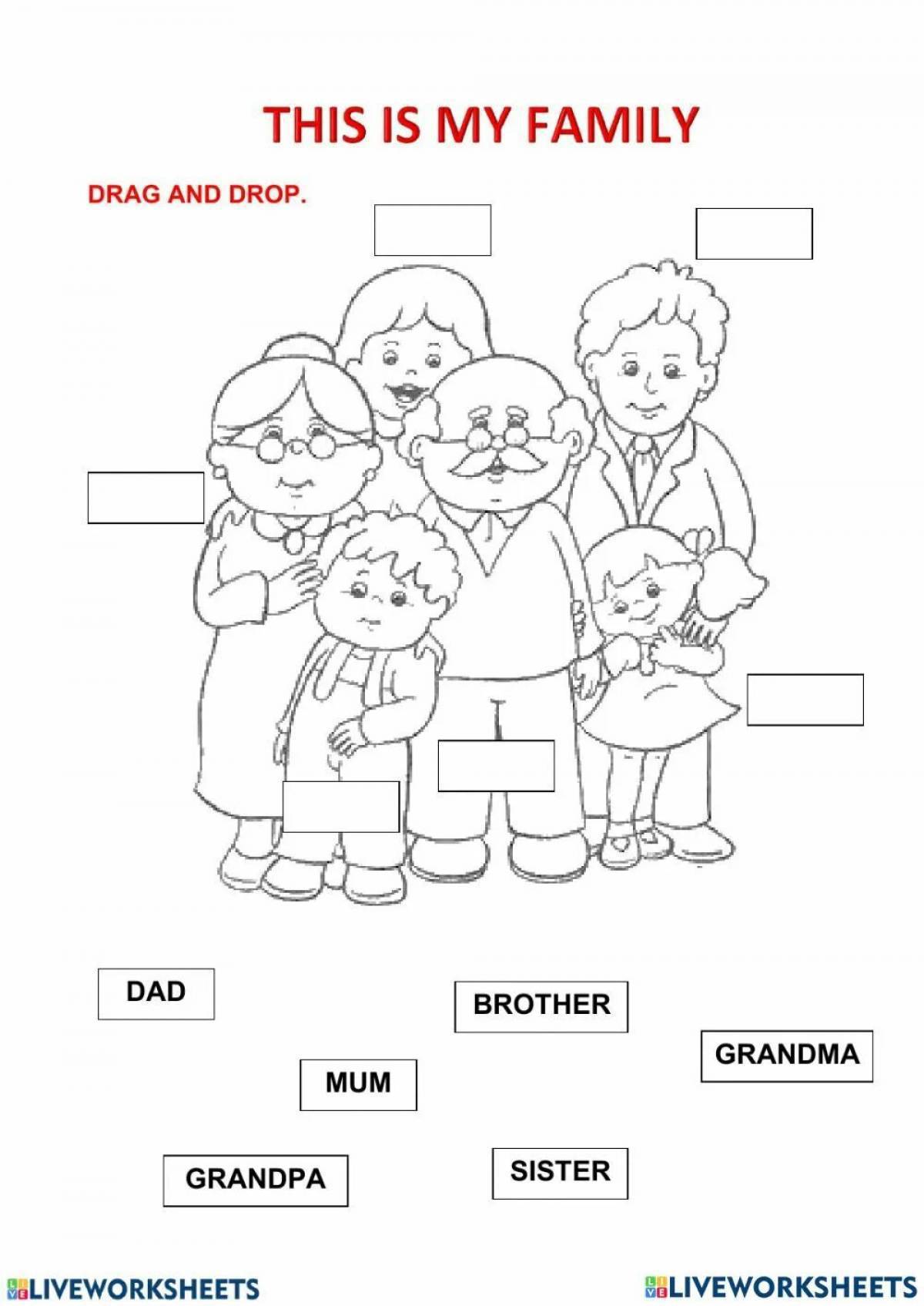 Семья на английском языке для детей #24