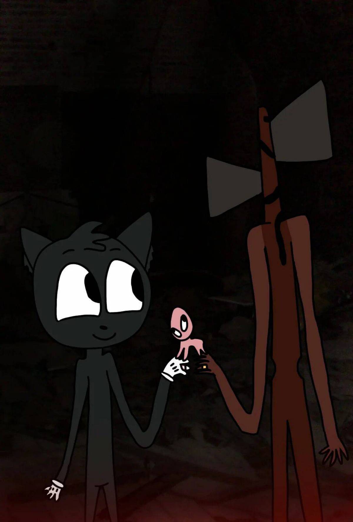 Фанфики сиреноголовый и мультяшный кот (120) фото