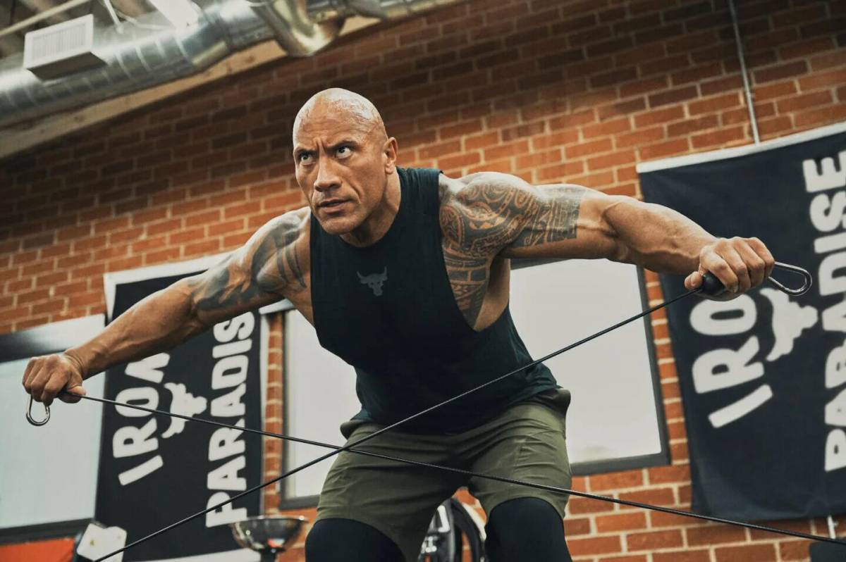 Dwayne Johnson under Armour