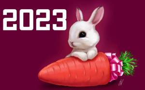 Раскраска символ года кролик #10 #492054