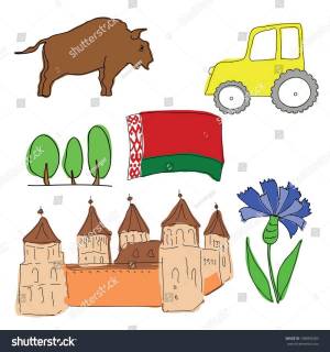 Раскраска символы беларуси для детей #12 #492133