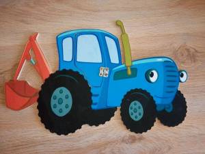 Раскраска синий трактор картинки #26 #492441