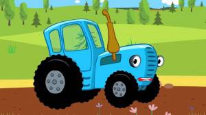 Раскраска синий трактор мультик #38 #492490