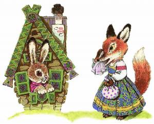 Раскраска сказка лиса и заяц #34 #493790