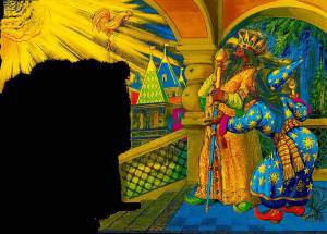 Раскраска сказка о золотом петушке пушкина #1 #493922
