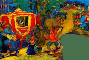 Раскраска сказка о золотом петушке пушкина #19 #493940