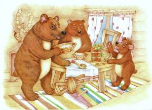 Раскраска сказка три медведя #3 #494329