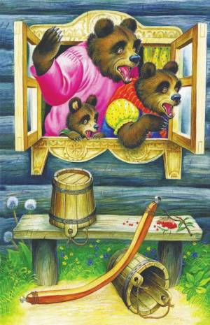 Раскраска сказка три медведя #19 #494345