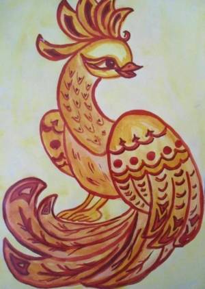Раскраска сказочная птица #17 #494484