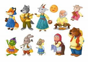 Раскраска сказочные герои для детей 3 4 лет #35 #494562