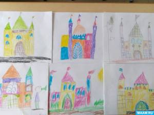 Раскраска сказочный дворец для детей подготовительной группы #5 #494816
