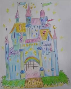 Раскраска сказочный дворец для детей подготовительной группы #7 #494818