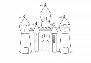 Раскраска сказочный дворец для детей подготовительной группы #11 #494822