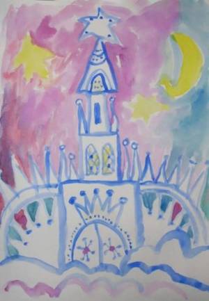 Раскраска сказочный дворец для детей подготовительной группы #15 #494826