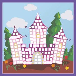 Раскраска сказочный дворец для детей подготовительной группы #17 #494828