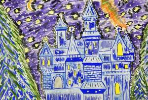 Раскраска сказочный дворец для детей подготовительной группы #29 #494840