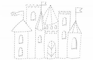 Раскраска сказочный дворец для детей подготовительной группы #30 #494841