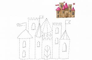 Раскраска сказочный дворец для детей подготовительной группы #33 #494844