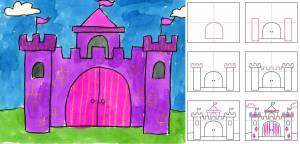 Раскраска сказочный дворец для детей подготовительной группы #37 #494848