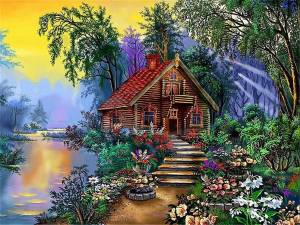 Раскраска сказочный дом #23 #494911