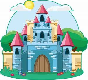 Раскраска сказочный замок #25 #494952