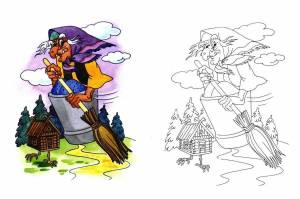 Раскраска сказочных героев русских народных сказок #26 #495144