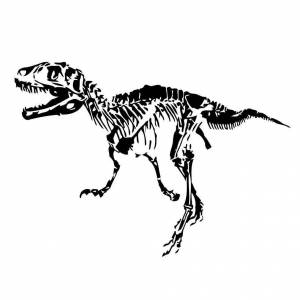 Раскраска скелет динозавра #6 #495784