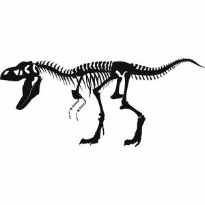 Раскраска скелет динозавра #11 #495789