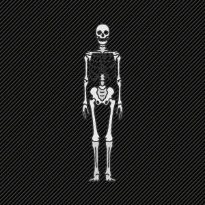 Раскраска скелет человека для детей #25 #495934