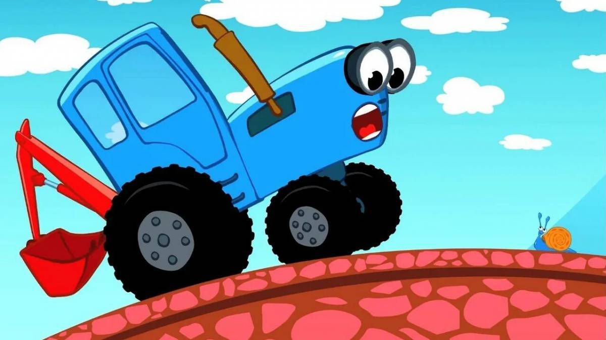 Синий трактор мультик #17
