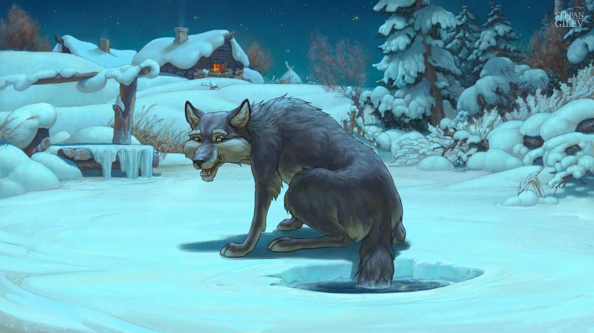 Сказка лиса и волк #8