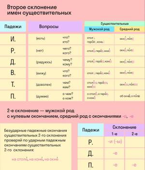 Раскраска склонение имен существительных 3 класс #5 #496088