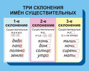 Раскраска склонение имен существительных 3 класс #34 #496117