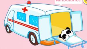 Раскраска скорая помощь машина для детей #7 #496380