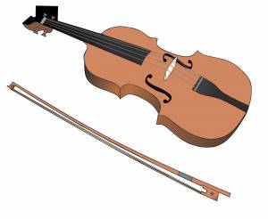 Раскраска скрипка для детей #12 #496819