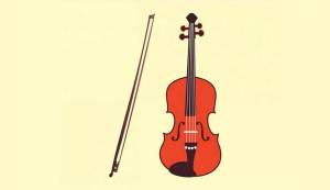 Раскраска скрипка для детей #25 #496832