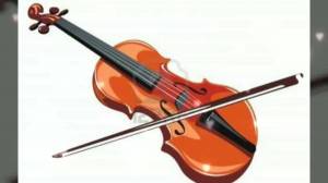Раскраска скрипка для детей #31 #496838