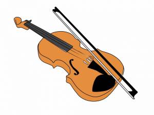 Раскраска скрипка для детей #32 #496839