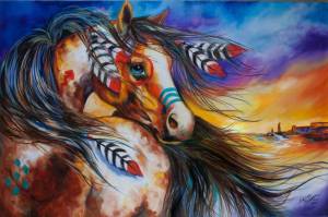 Раскраска сложная лошадь #27 #498122