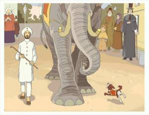 Раскраска слон и моська #16 #498624