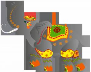 Раскраска слон индийский #5 #498652