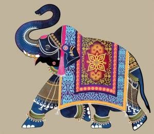 Раскраска слон индийский #8 #498655