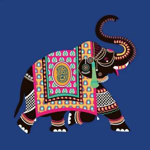 Раскраска слон индийский #35 #498682